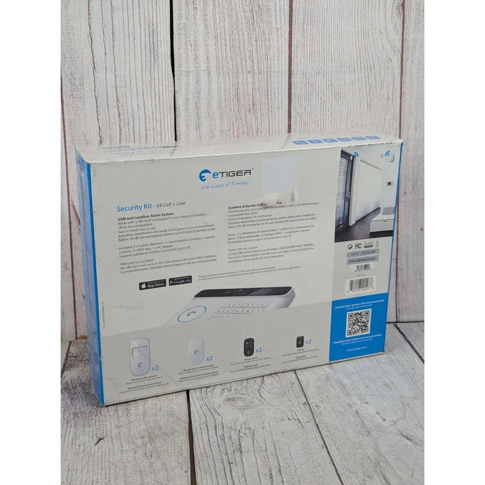 Etiger S4 433MHz Wireless Auto-dial GSM Alarm Security System Kit APP Remote LF